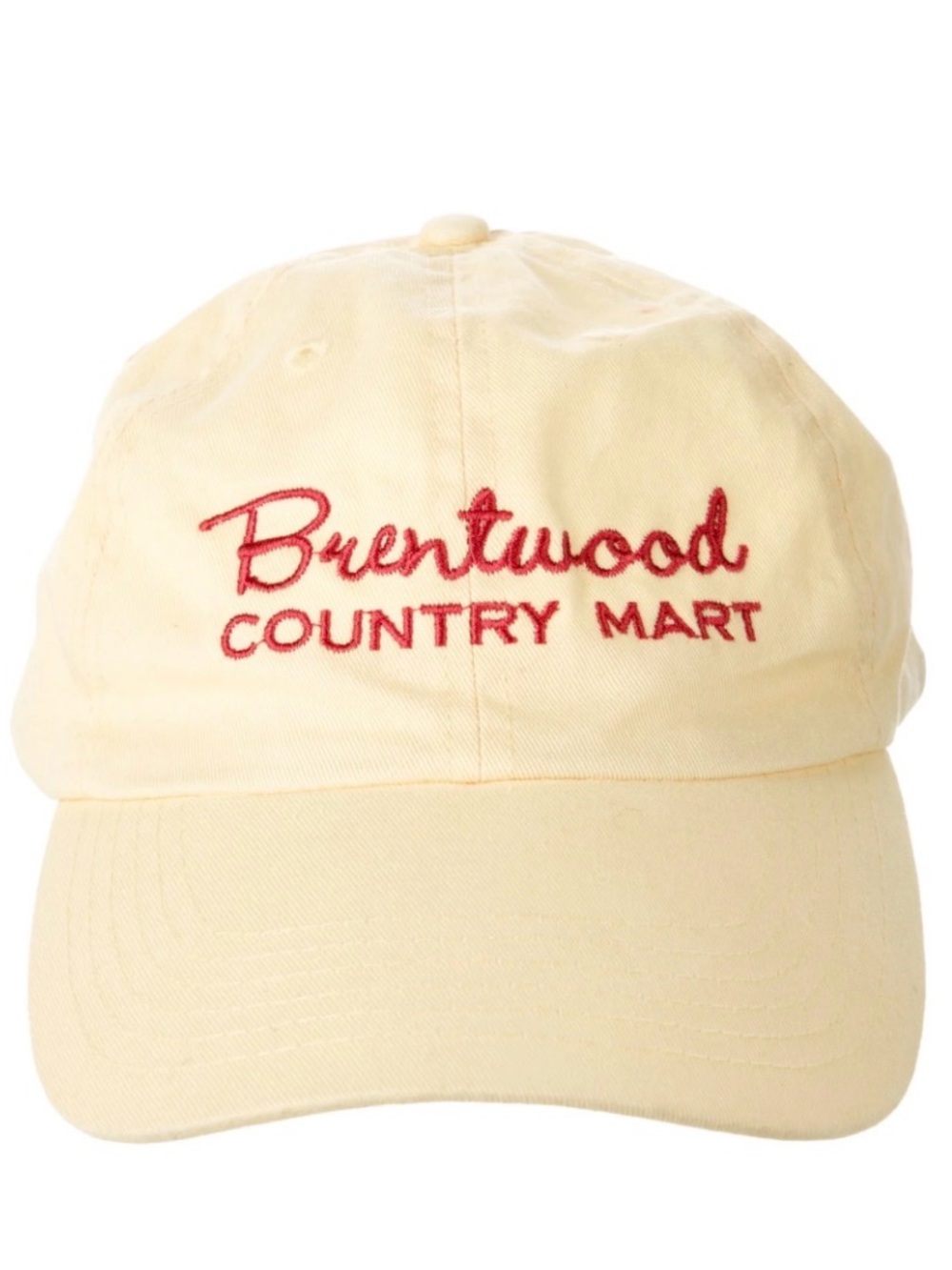 Clare V Brentwood Country Mart Butter Yellow baseball hat